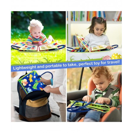 Busy Board Montessori Toys for Toddler Sensory Activity Board for Preschool Educational Learning Toys Toddler Travel Toys for...