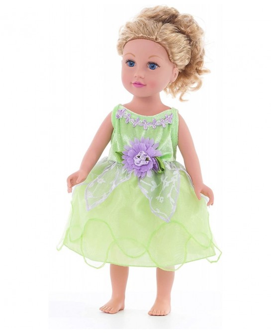 Tinkerbell Fairy Doll Dress - Doll Not Included - Machine Washable Child Pretend Play and Party Doll Clothes with No Glitter ...