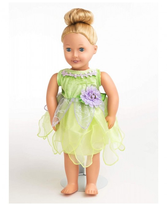 Tinkerbell Fairy Doll Dress - Doll Not Included - Machine Washable Child Pretend Play and Party Doll Clothes with No Glitter ...