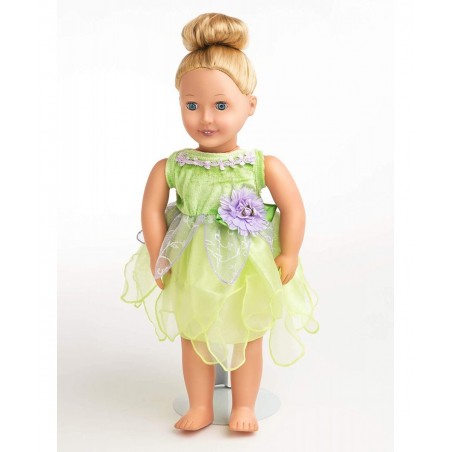 Tinkerbell Fairy Doll Dress - Doll Not Included - Machine Washable Child Pretend Play and Party Doll Clothes with No Glitter ...