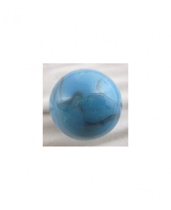 Large 2" (50mm) Dinosaur Egg Toe Breaker Blue on Blue Swirl Glass Marble w/Stand $18.15 Dice & Marble Games