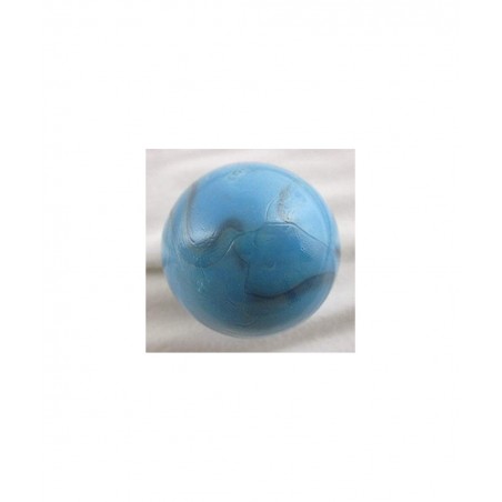 Large 2" (50mm) Dinosaur Egg Toe Breaker Blue on Blue Swirl Glass Marble w/Stand $18.15 Dice & Marble Games