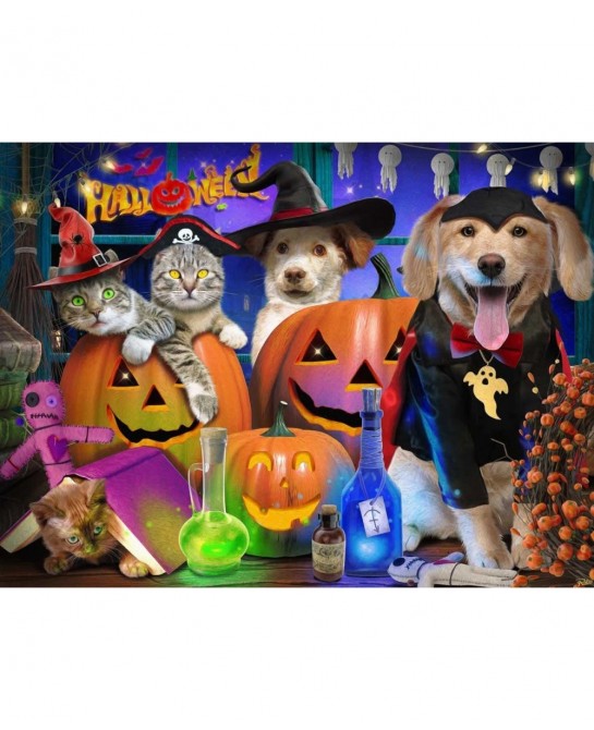 Halloween Pets Jigsaw Puzzle 550 Piece $29.13 Jigsaw Puzzles