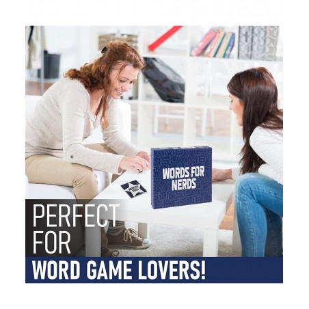 Words for Nerds - Competitive Word Building Card Game Ultimate Board Game for Word Lovers Perfect for a Party or Game Night w...