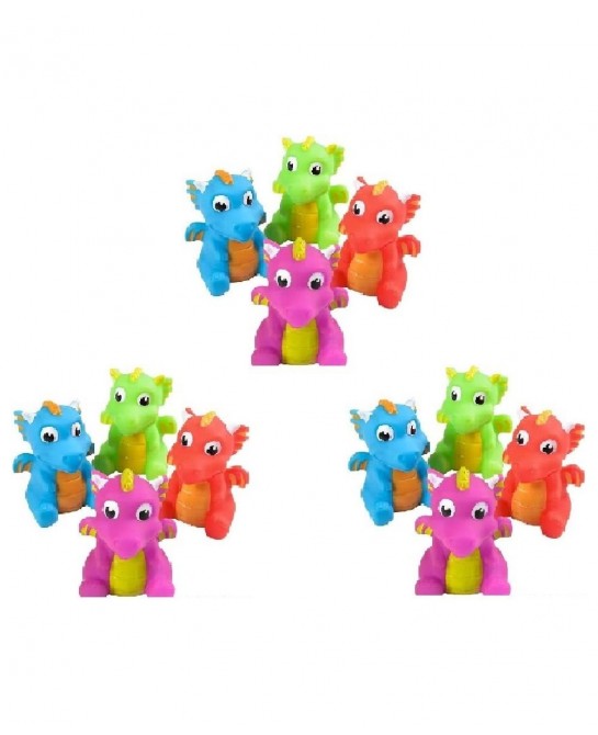 Dragon Squirts Set of 12 Playful Bathtub and Birthday Party Goody Bag Toys $26.74 Bathtub Toys