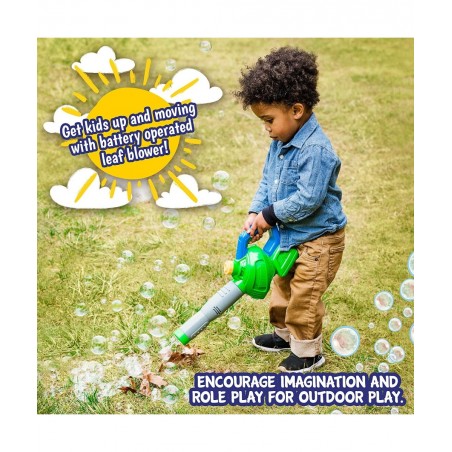 Maxx Bubbles Toy Bubble Leaf Blower with Refill Solution – Bubble Toys for Boys and Girls - Outdoor Summer Fun for Kids and T...