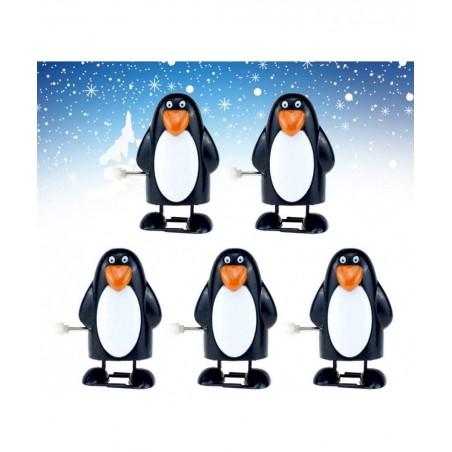 Christmas Wind up Toys Clockwork Penguin Walking Toys Stocking Stuffers Party Favors Kids Gift Christmas Ornament Birthday De...