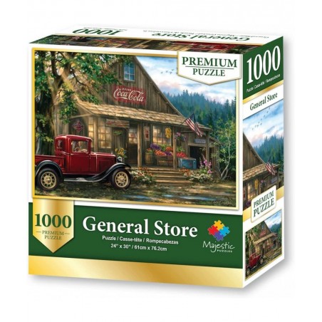 Majestic 1000 Piece Wooden Jigsaw Puzzle Country General Store $28.24 Jigsaw Puzzles