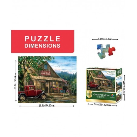 Majestic 1000 Piece Wooden Jigsaw Puzzle Country General Store $28.24 Jigsaw Puzzles