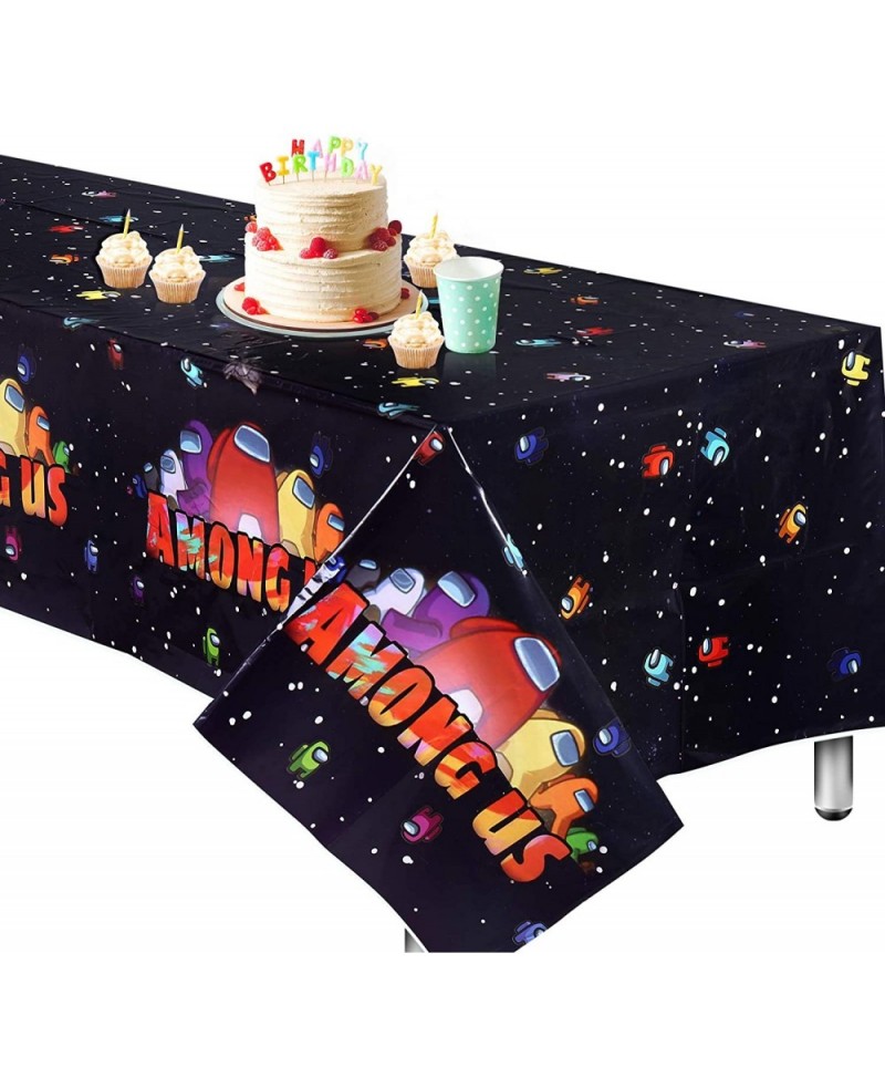 Among US Tablecloth Extra-Large 52”x90” Disposable Video US Table Cover Ideal for Birthday Party Supplies Decoration $16.88 K...