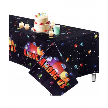 Among US Tablecloth Extra-Large 52”x90” Disposable Video US Table Cover Ideal for Birthday Party Supplies Decoration $16.88 K...