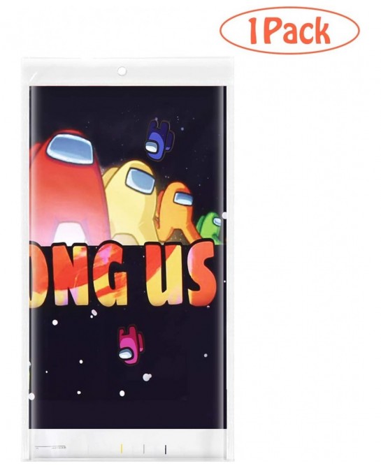 Among US Tablecloth Extra-Large 52”x90” Disposable Video US Table Cover Ideal for Birthday Party Supplies Decoration $16.88 K...