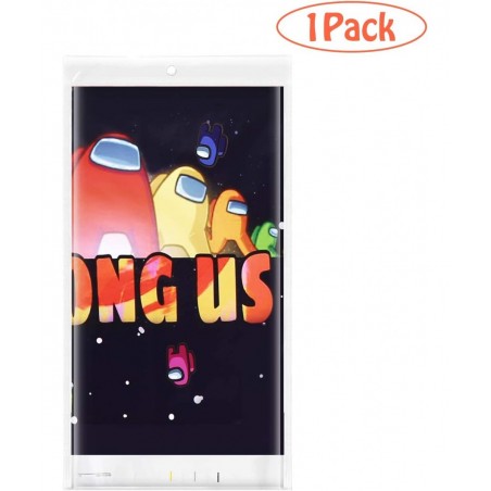 Among US Tablecloth Extra-Large 52”x90” Disposable Video US Table Cover Ideal for Birthday Party Supplies Decoration $16.88 K...