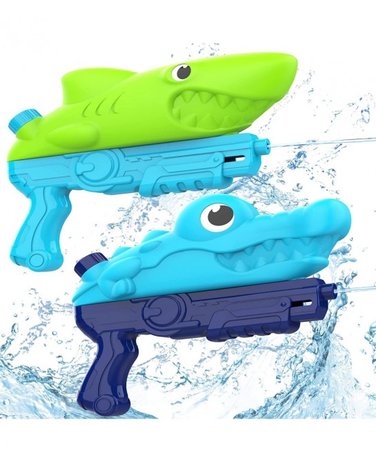 Water Guns for Kids - 800CC Super Soaker Water Guns Pool Toys Shark/Crocodile Water Squirters for Kids 29ft Long Range Shooti...
