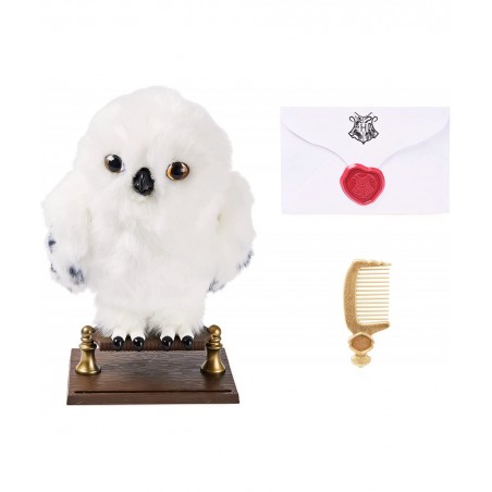 Harry Potter Enchanting Hedwig Interactive Owl with Over 15 Sounds and Movements and Hogwarts Envelope Kids Toys for Ages 5 a...