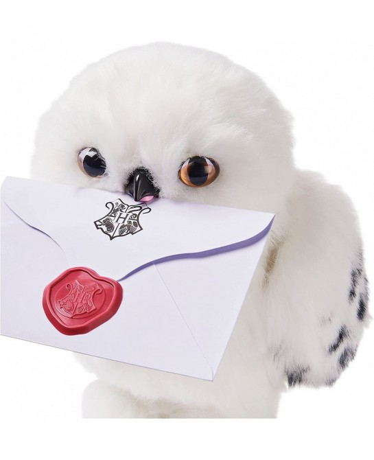 Harry Potter Enchanting Hedwig Interactive Owl with Over 15 Sounds and Movements and Hogwarts Envelope Kids Toys for Ages 5 a...