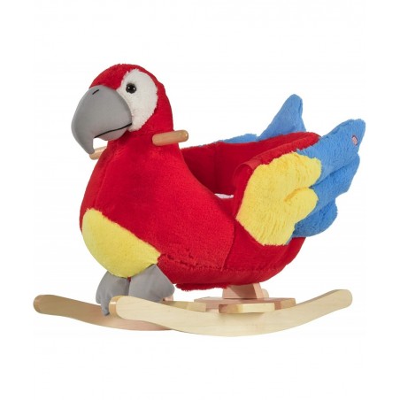 Kids Ride-On Rocking Horse Toy Parrot Style Rocker with Fun Music & Soft Plush Fabric for Children 18-36 Months $115.45 Rocki...