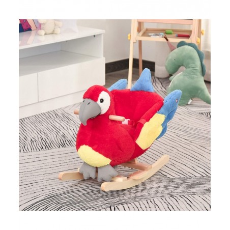 Kids Ride-On Rocking Horse Toy Parrot Style Rocker with Fun Music & Soft Plush Fabric for Children 18-36 Months $115.45 Rocki...
