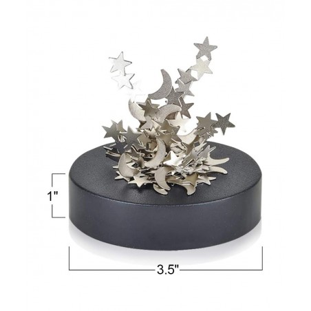 Magnetic Moons and Stars Sculpture Set of 2 Fun Office Desk Accessories Stress-Relief Magnet Fidget Toys for Adults Stocking ...