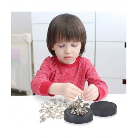 Magnetic Moons and Stars Sculpture Set of 2 Fun Office Desk Accessories Stress-Relief Magnet Fidget Toys for Adults Stocking ...