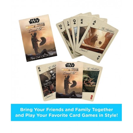 Star Wars Playing Cards - Art of The Mandalorian Themed Deck of Cards for Your Favorite Card Games - Officially Licensed Star...