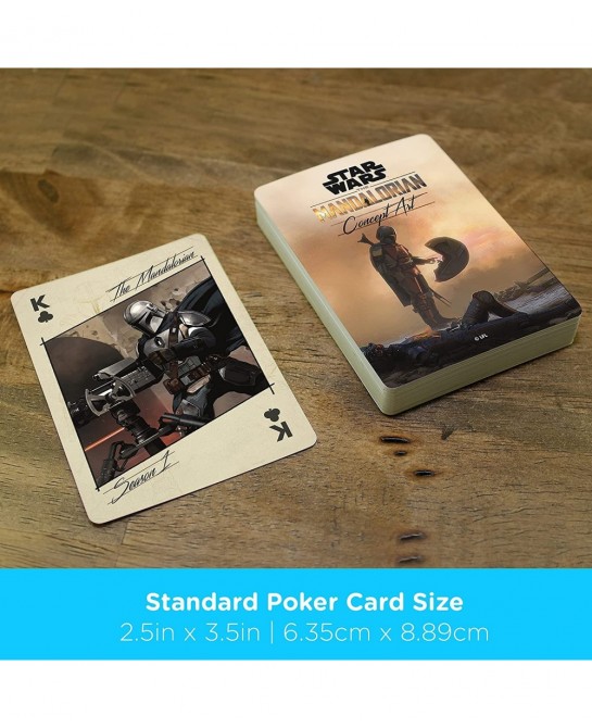 Star Wars Playing Cards - Art of The Mandalorian Themed Deck of Cards for Your Favorite Card Games - Officially Licensed Star...