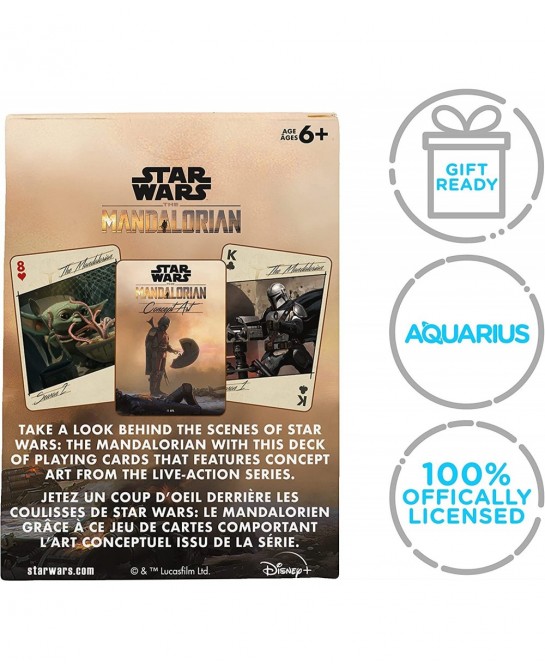 Star Wars Playing Cards - Art of The Mandalorian Themed Deck of Cards for Your Favorite Card Games - Officially Licensed Star...