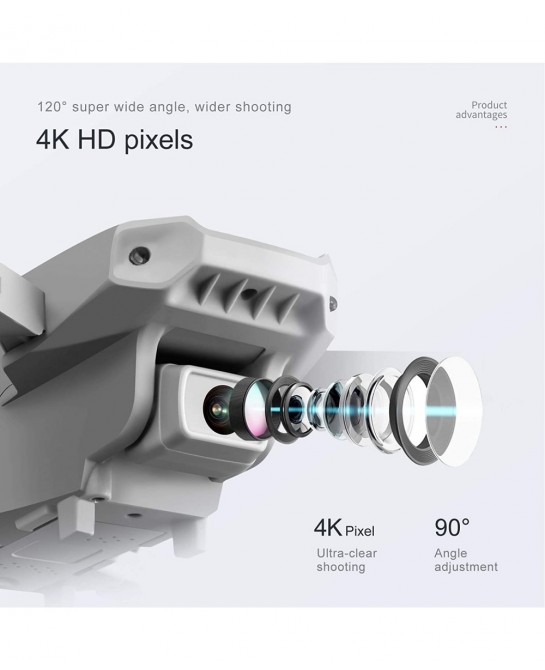 Mini Drone with Dual Camera for Adults KK5 WiFi FPV Drone with 4K HD Camera RC Quadcopter with 360° Flip Gesture Photo/Video ...