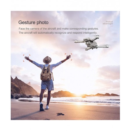 Mini Drone with Dual Camera for Adults KK5 WiFi FPV Drone with 4K HD Camera RC Quadcopter with 360° Flip Gesture Photo/Video ...