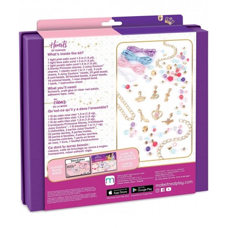 Disney Princess X Juicy Couture Hearts of Fashion - DIY Charm Bracelet Making Kit w/ Disney & Juicy Couture Charms - Arts & C...