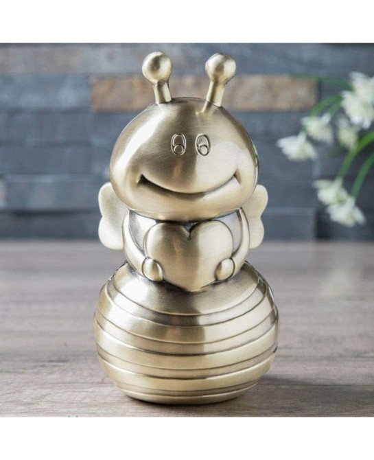 Zinc Alloy Smile Bee Piggy Bank for Boys and Girls $39.21 Kids' Money Banks