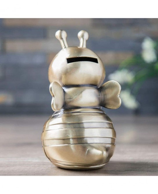 Zinc Alloy Smile Bee Piggy Bank for Boys and Girls $39.21 Kids' Money Banks