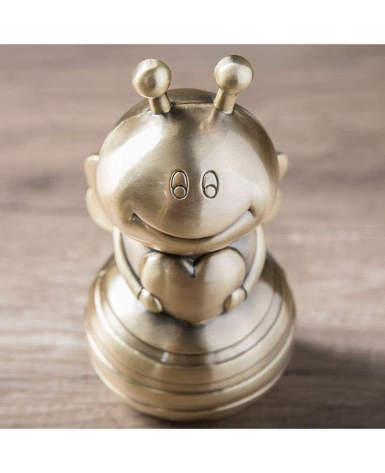 Zinc Alloy Smile Bee Piggy Bank for Boys and Girls $39.21 Kids' Money Banks
