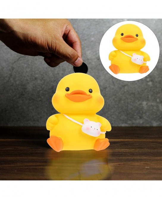 Duck Piggy Bank Multipurpose Coin Bank Money Storage Box for Boys Girls Kids Home Decoration Practical Gifts for Baby Shower ...