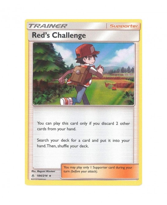 Red's Challenge - 184/214 - Holo Rare - Unbroken Bonds $10.74 Electronic Learning & Education Toys