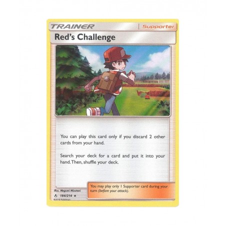 Red's Challenge - 184/214 - Holo Rare - Unbroken Bonds $10.74 Electronic Learning & Education Toys
