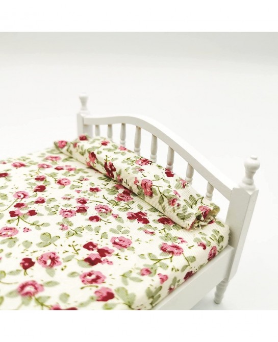 Dollhouse Decoration Accessories Mini Dollhouse Furniture Bed Miniature Bed Room Kids Pretend Play Toy $28.60 Dollhouse Acces...