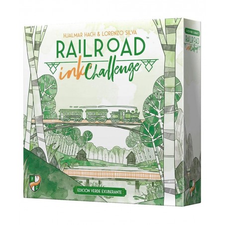 Railroad Ink Challenge: Lush Green Edition - Roll Dice and Draw Railways and Routes Goal Cards to Expand Your Rail Map - Expa...