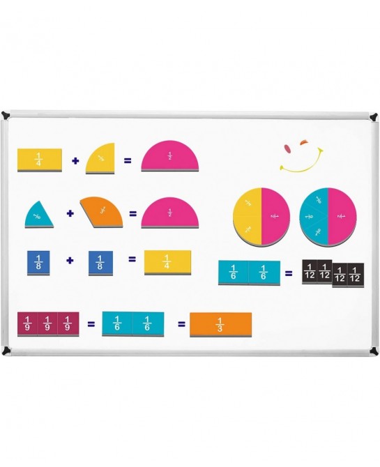 156 pcs Magnetic Rainbow Fraction Tiles Circles $25.56 Magnet Toys