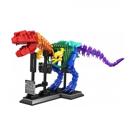 Rainbow Dinosaur Fossils Building Blocks Toys Ideas Jurassic Dinosaur Toys Construction Set to Build Dinosaur Education Toys ...