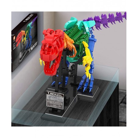 Rainbow Dinosaur Fossils Building Blocks Toys Ideas Jurassic Dinosaur Toys Construction Set to Build Dinosaur Education Toys ...