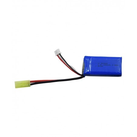 2 Pack 7.4V 1200mAh 8.88Wh Li-PO Battery and 2 USB Charger Cable Replacement for 1/18 Scale 9310 9300 9301E 9302E 9303E 9304E...