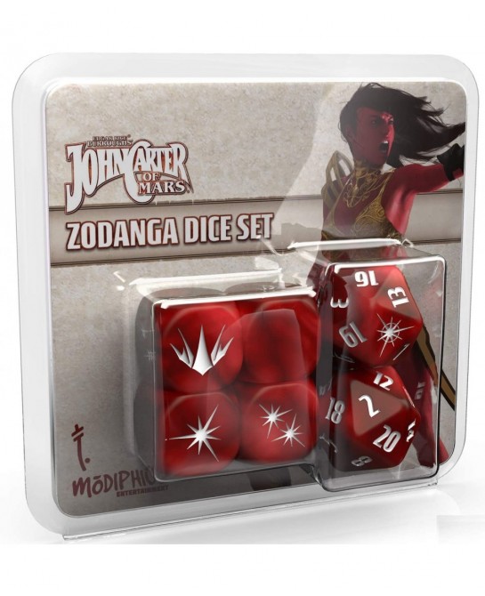 John Carter of Mars: Zodanga Dice Set (Set of 6 Custom Dice) $25.10 Dice Games