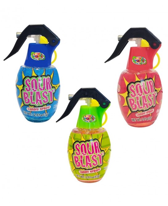 Candy Spray Comes in Three Different Flavors Strawberry Splash Blue Raspberry Blast Sour Watermelon Blast Kosher Certified 2....