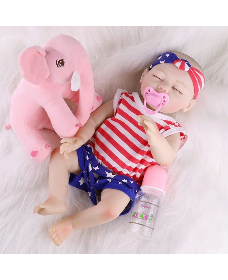 Reborn Baby Dolls Silicone Full Body Realistic 18 Inch Lifelike Soft Vinyl Girl Dolls with Kitten Cat Toy Birthday Gifts for ...