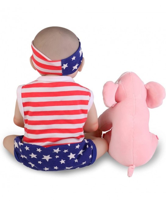 Reborn Baby Dolls Silicone Full Body Realistic 18 Inch Lifelike Soft Vinyl Girl Dolls with Kitten Cat Toy Birthday Gifts for ...