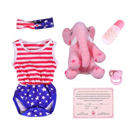 Reborn Baby Dolls Silicone Full Body Realistic 18 Inch Lifelike Soft Vinyl Girl Dolls with Kitten Cat Toy Birthday Gifts for ...