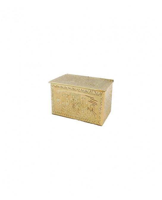 House Miniature Fireplace Accessory Brass Log Box Holder 1:12 Scale $65.40 Dollhouse Accessories