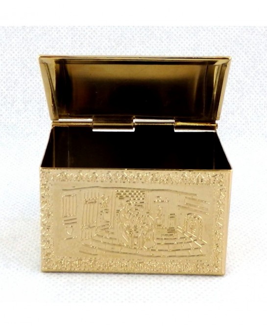 House Miniature Fireplace Accessory Brass Log Box Holder 1:12 Scale $65.40 Dollhouse Accessories