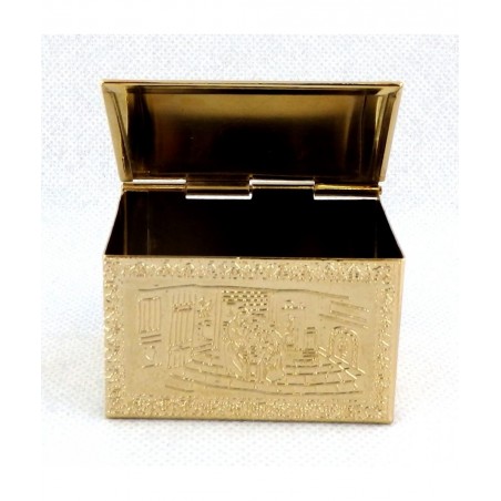House Miniature Fireplace Accessory Brass Log Box Holder 1:12 Scale $65.40 Dollhouse Accessories